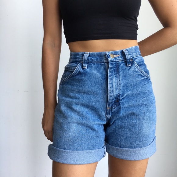 Vintage wrangler cutoff high waist jean shorts w30 - Picture 5 of 8